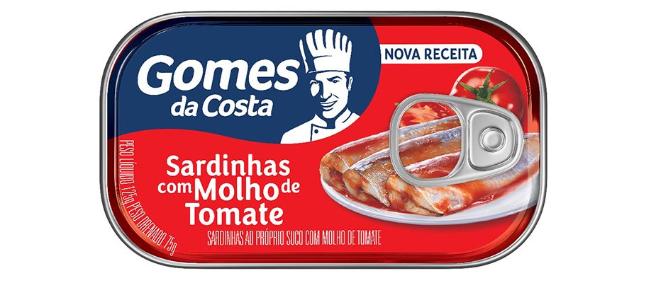 Imagem destaque: Gomes da Costa relança Sardinha com Molho de Tomate