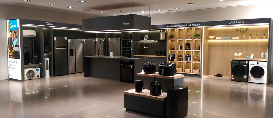 Imagem destaque: Fast Shop cria espaços de experimentação da Midea em lojas de São Paulo e Rio de Janeiro