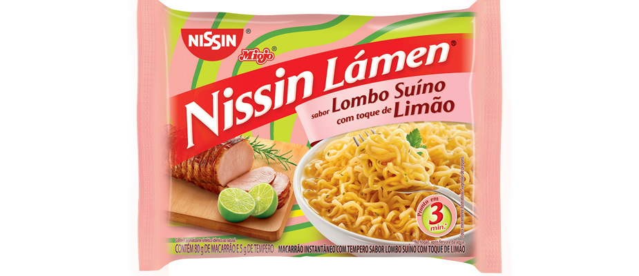 Imagem destaque: Nissin apresenta lámen sabor lombo suíno com toque de limão