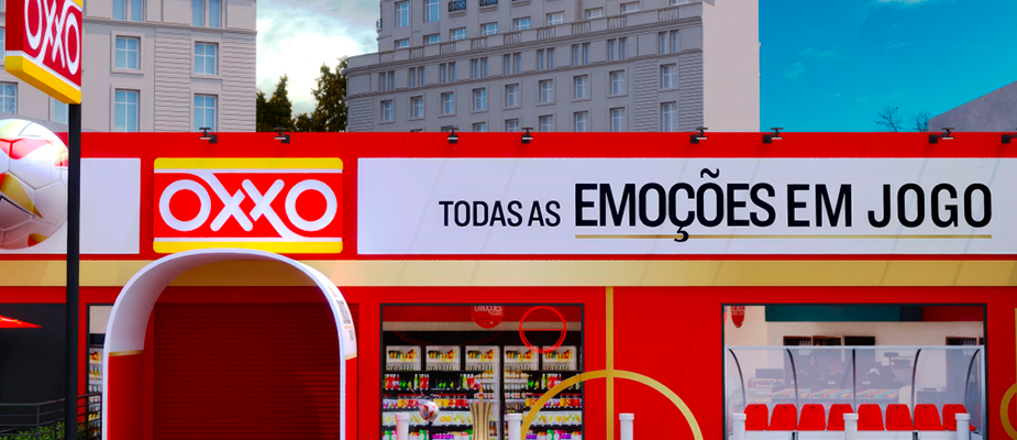 Imagem destaque: Oxxo e Amstel apostam em loja temática de futebol