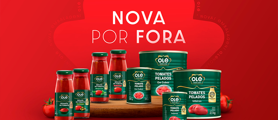 Imagem destaque: Conservas Olé se torna Olé Alimentos em processo de rebranding