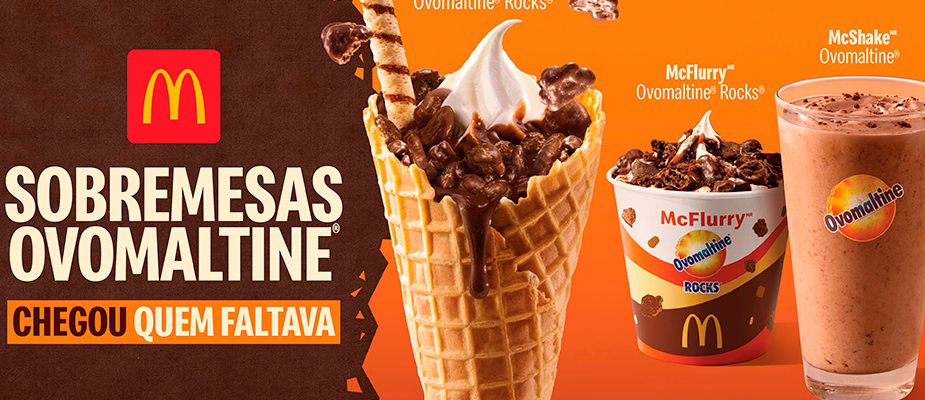 Imagem destaque: McDonald’s e Ovomaltine ampliam parceria com McColosso Ovomaltine Rocks