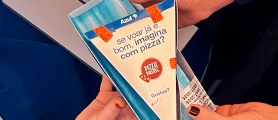 Imagem destaque: Pizza Prime distribuirá 75 mil pedaços de pizzas em voos internacionais