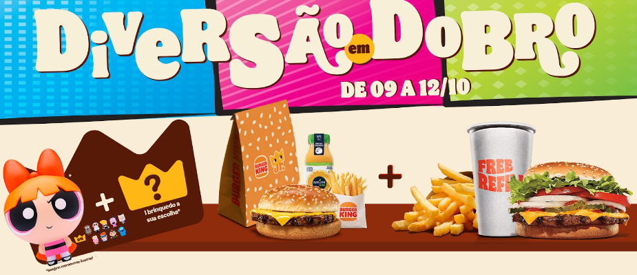 Imagem destaque: Burger King celebra Dia das Crianças com ofertas em dobro e brinquedos Cartoon Network