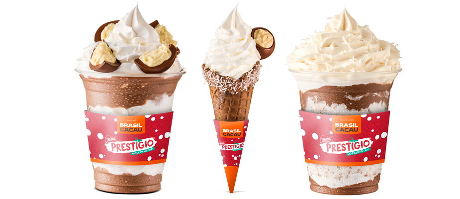 Imagem destaque: Brasil Cacau em collab com Prestígio lança produtos nas cafeterias da marca