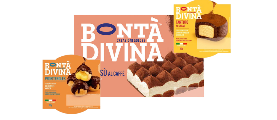 Imagem destaque: Calimp Importadora traz ao Brasil a linha de sobremesas refrigeradas da Bontà Divina