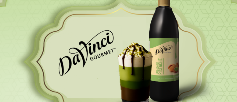 Imagem destaque: DaVinci Gourmet traz em seu portfólio a Calda Sabor Pistache
