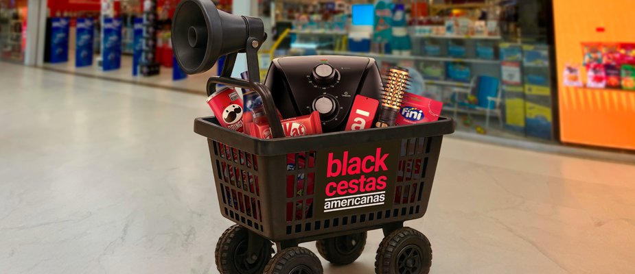 Imagem destaque: Americanas lança campanha de Black Friday com cesta motorizada 