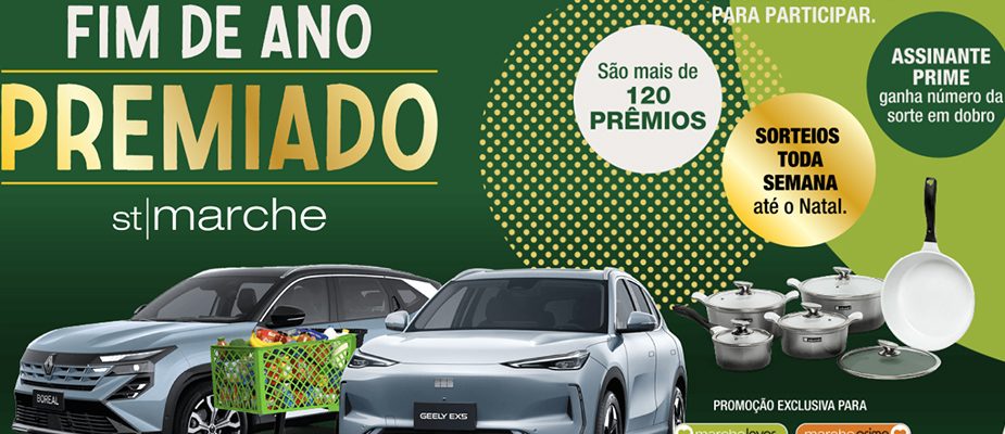 Imagem destaque: St Marche lança promoção com sorteios semanais e mais de 120 prêmios