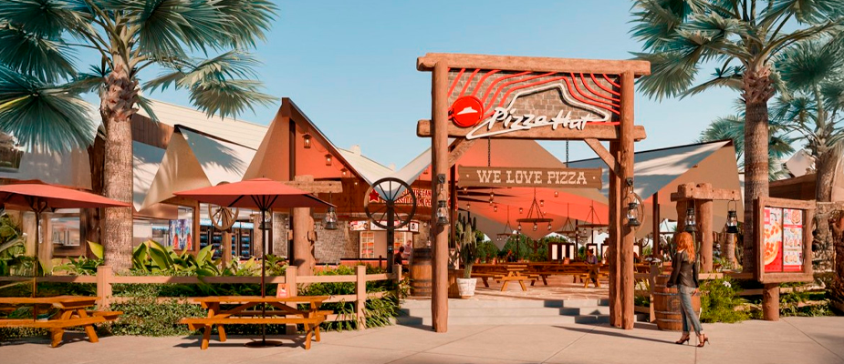 Imagem destaque: Pizza Hut inaugura sua maior loja e estreia em parques temáticos