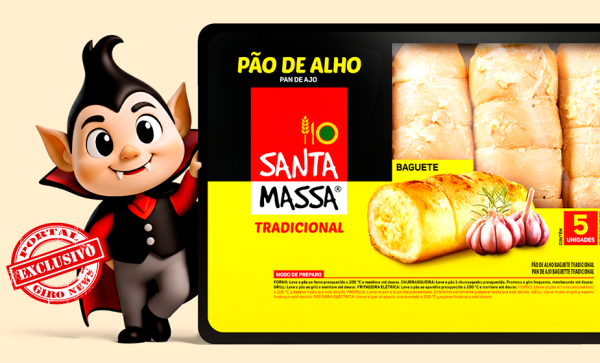 Imagem: Santa Massa lança mascote e reforça período mais forte do ano para vendas de pão de alho