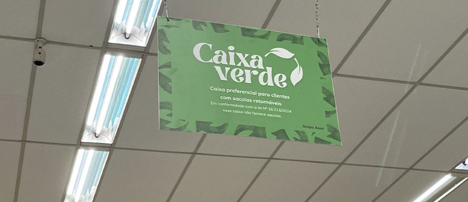 Imagem destaque: Asun implementa caixas sustentáveis em todas as lojas