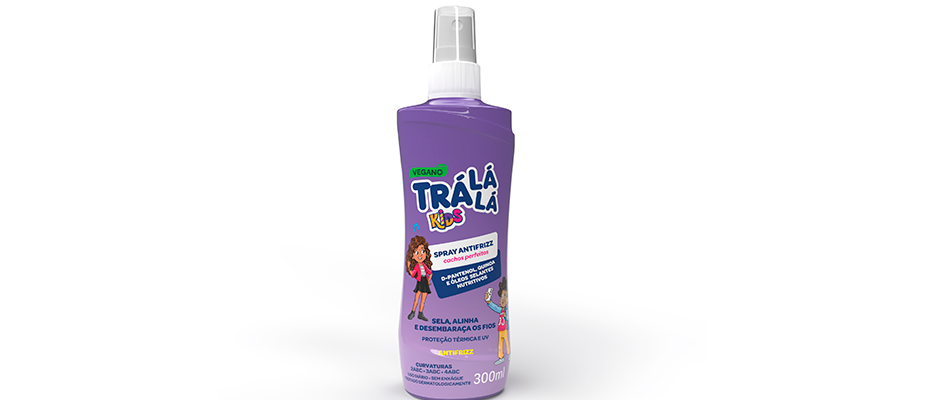 Imagem destaque: Trá Lá Lá lança spray antifrizz para crianças com cabelo cacheado