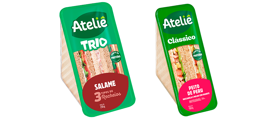 Imagem destaque: Ateliê aposta em rebranding em sanduíches e saladas prontas
