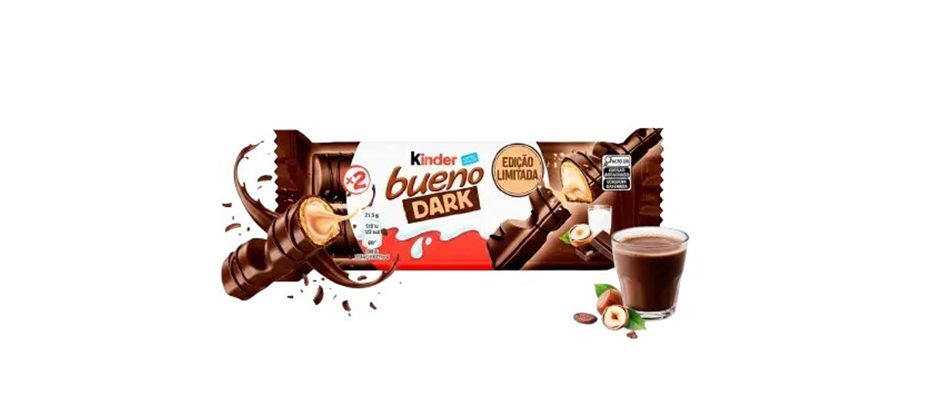 Imagem destaque: Kinder Bueno Dark chega ao Brasil em edição limitada
