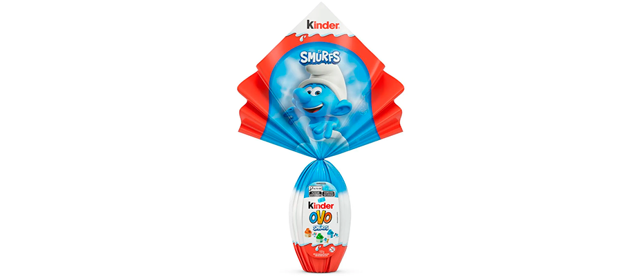 Imagem destaque: Kinder apresenta Ovo de Páscoa temático dos Smurfs