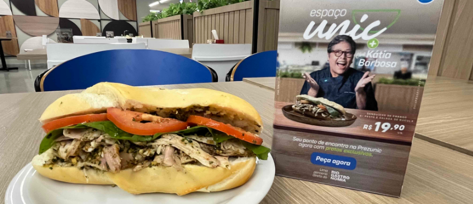Imagem destaque: Prezunic renova cardápio do Espaço Unic com receitas da chef Kátia Barbosa
