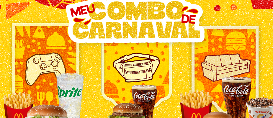 Imagem destaque: Mc Donald’s e 99Food lançam 3 combos para diferentes perfis de consumo no Carnaval