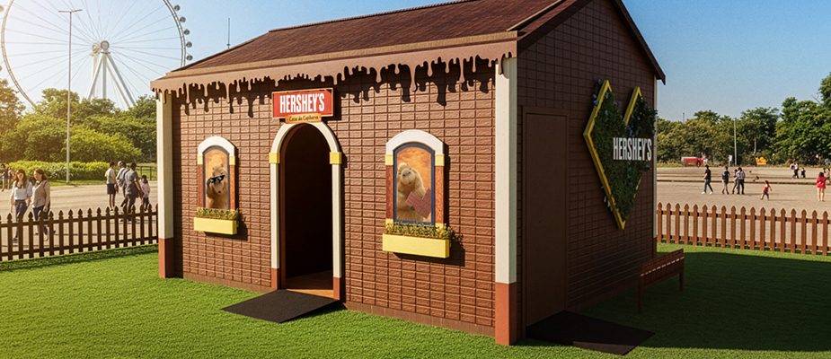 Imagem destaque: Hershey’s realiza experiências imersivas de Páscoa, com escape room e máquina de pelúcias