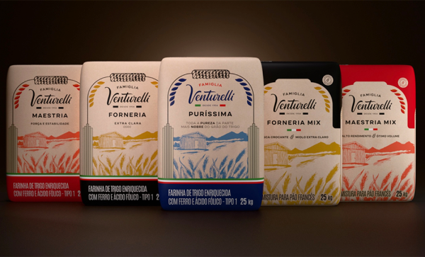 Imagem: Moinho Globo apresenta linha Famiglia Venturelli Pro para o food service