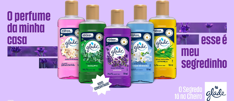 Imagem destaque: Glade entra no segmento de fragrâncias concentradas