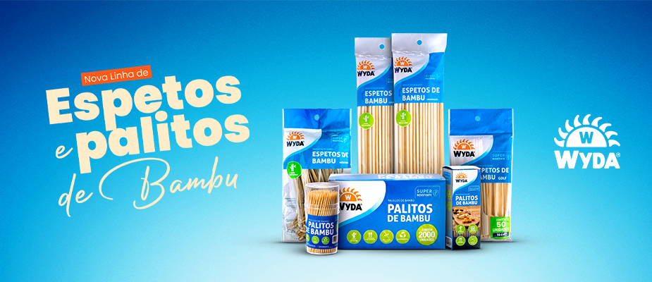 Imagem destaque: WYDA lança linha de espetos e palitos de bambu ideais para decorar e servir petiscos