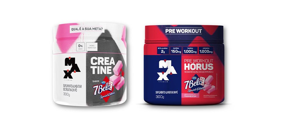 Imagem destaque: Max Titanium e 7Belo lançam suplementos com sabor de bala
