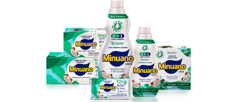 Imagem destaque: Linha Coco Minuano chega ao mercado com novas fórmulas e embalagens