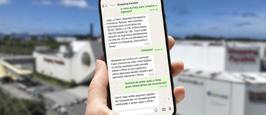 Imagem destaque: Com investimento de R$ 538 mil, Alqia cria chatbot com IA para shoppings