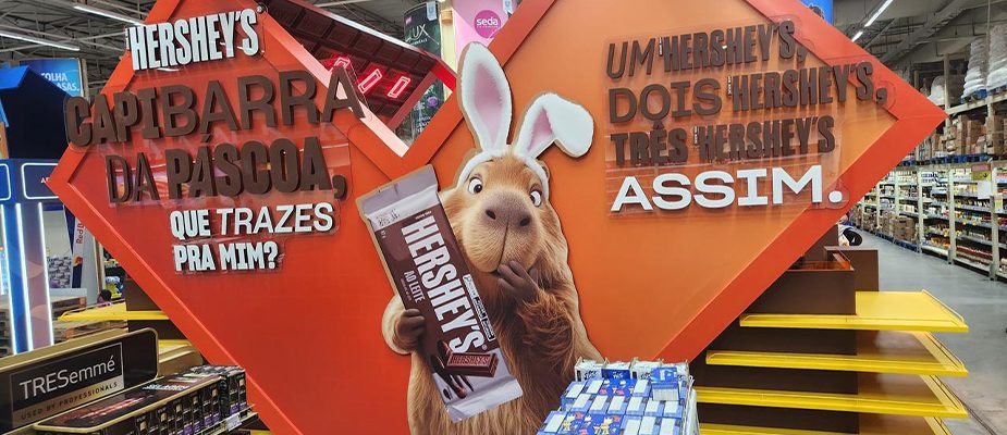 Imagem destaque: Hershey’s ativa campanha sazonal em 150 lojas de diferentes formatos