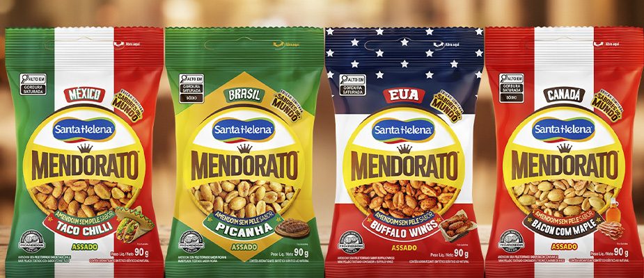 Imagem destaque: Mendorato apresenta nova linha de amendoim Sabores do Mundo