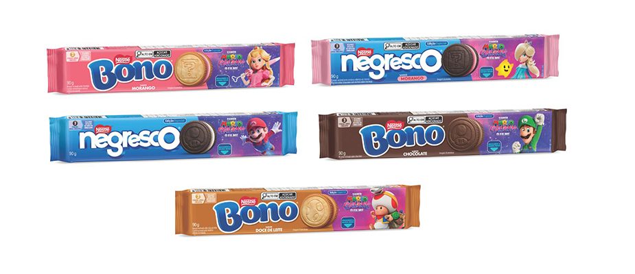 Imagem destaque: Nestlé lança edições de Bono e Negresco inspiradas em Super Mario Galaxy