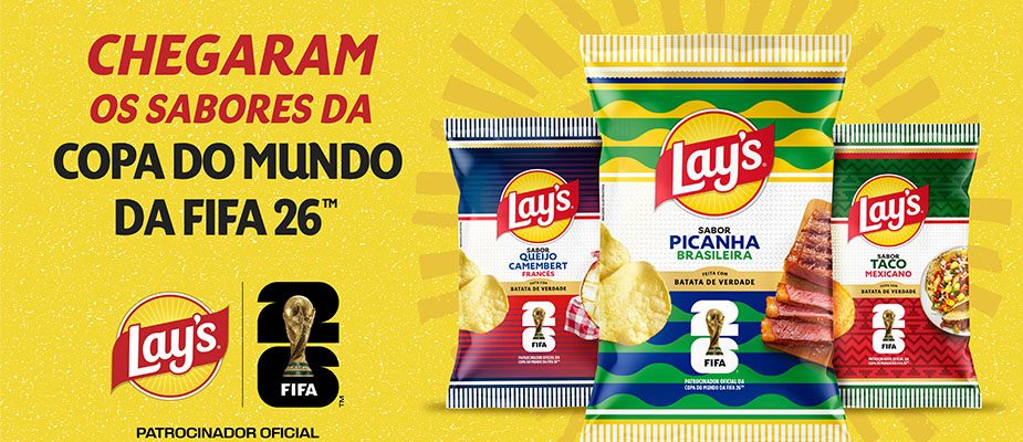 Imagem destaque: LAY’S lança edição limitada para a Copa do Mundo 2026