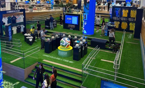 Imagem: Galeria Magalu inaugura espaço temático da Seleção Brasileira