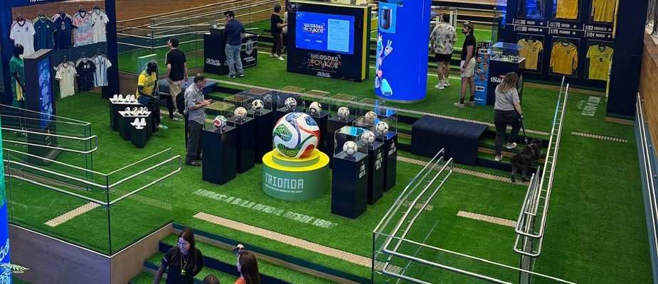 Imagem destaque: Galeria Magalu inaugura espaço temático da Seleção Brasileira