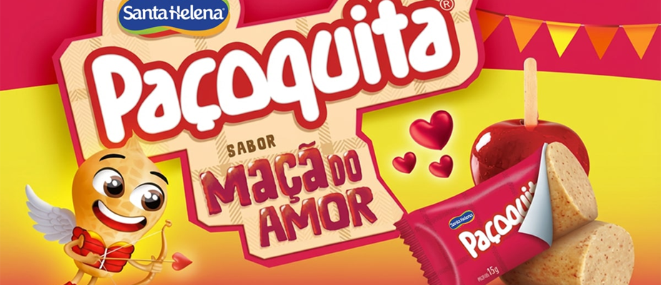 Imagem destaque: Paçoquita lança sabor Maçã do Amor para a temporada junina