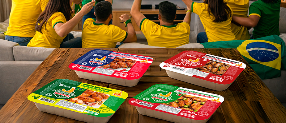 Imagem destaque: Marca SuperFrango apresenta linha “Sabor de Copa” com quatro opções