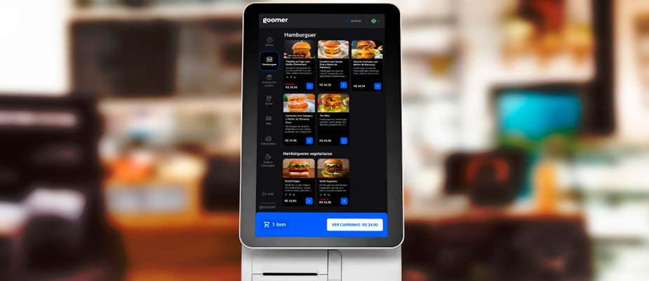 Imagem destaque: Goomer lança totem vertical para reduzir filas e erros no food service