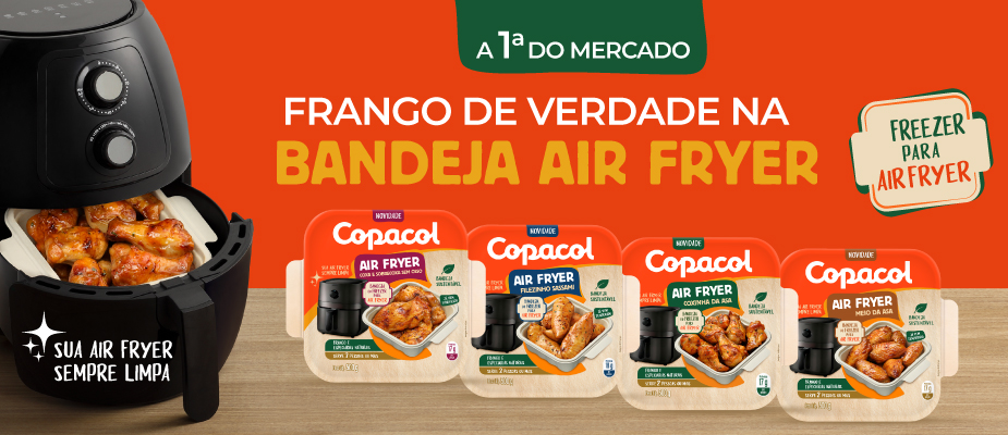 Imagem destaque: Copacol lança na APAS solução inédita para airfryer e redefine o padrão dos alimentos práticos no Brasil