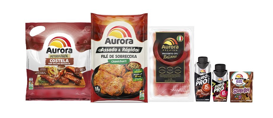 Imagem destaque: Aurora amplia portfólio com novas linhas de frios, assados e bebidas com proteína