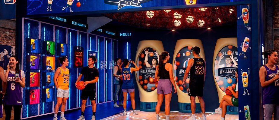 Imagem destaque: Hellmann’s reforça presença na NBA House 2026 com ativações imersivas