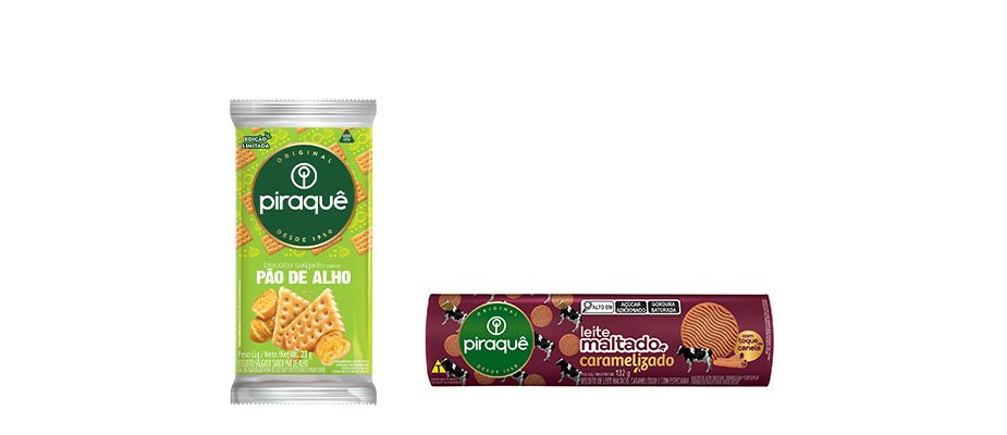 Imagem destaque: Piraquê amplia portfólio com novos sabores de Personal Cracker e Leite Maltado