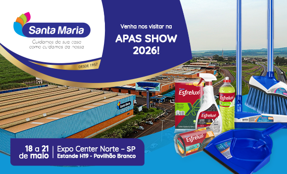 Imagem: Santa Maria apresenta inovação em gestão de categoria e sustentabilidade na APAS Show 2026