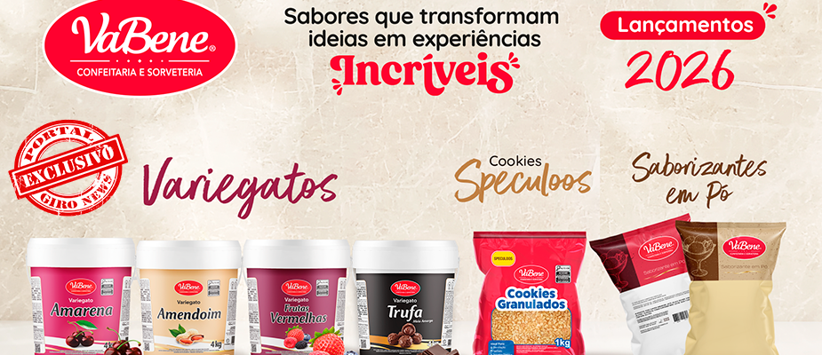 Imagem destaque: VaBene amplia portfólio com novos produtos para sorveterias e gelaterias