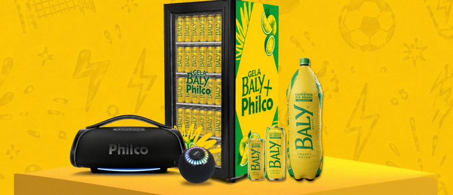 Imagem destaque: Baly e Philco realizam promoção para a Copa do Mundo