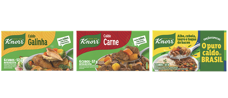 Imagem destaque: Knorr relança linha de caldos em cubo