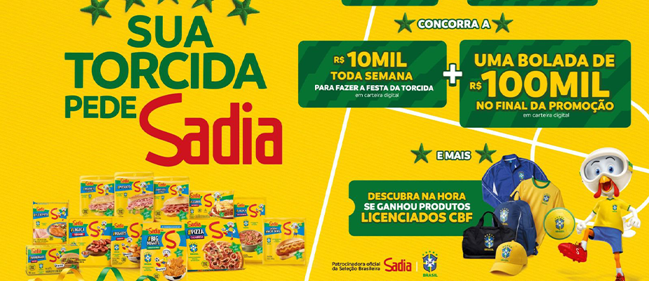 Imagem destaque: Sadia lança promoção nacional com prêmios de até R$ 100 mil