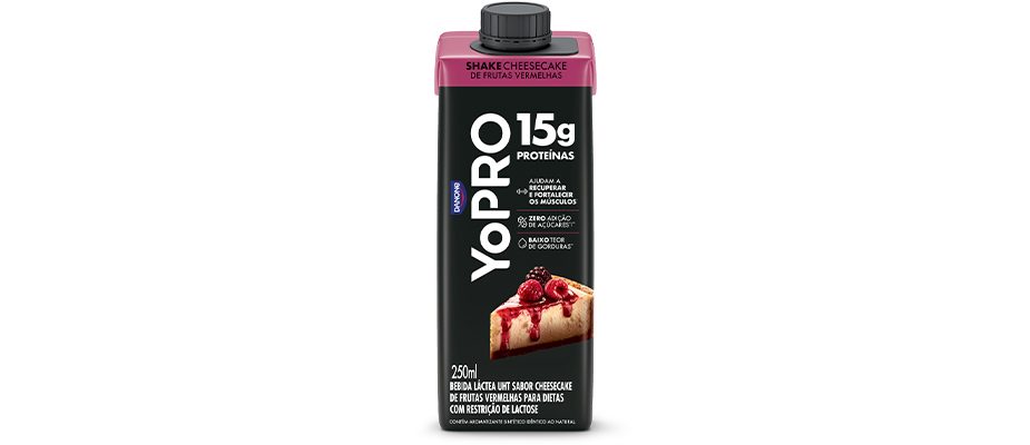 Imagem destaque: YoPRO amplia portfólio com sabor Cheesecake de Frutas Vermelhas