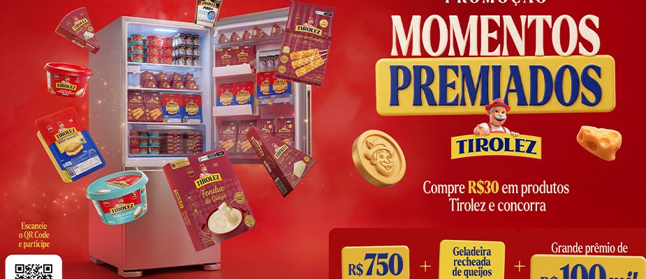 Imagem destaque: Tirolez lança primeira promoção nacional com prêmios instantâneos e sorteio de R$ 100 mil