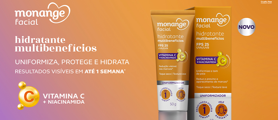 Imagem destaque: Coty amplia portfólio facial de Monange com novo Hidratante Multibenefícios